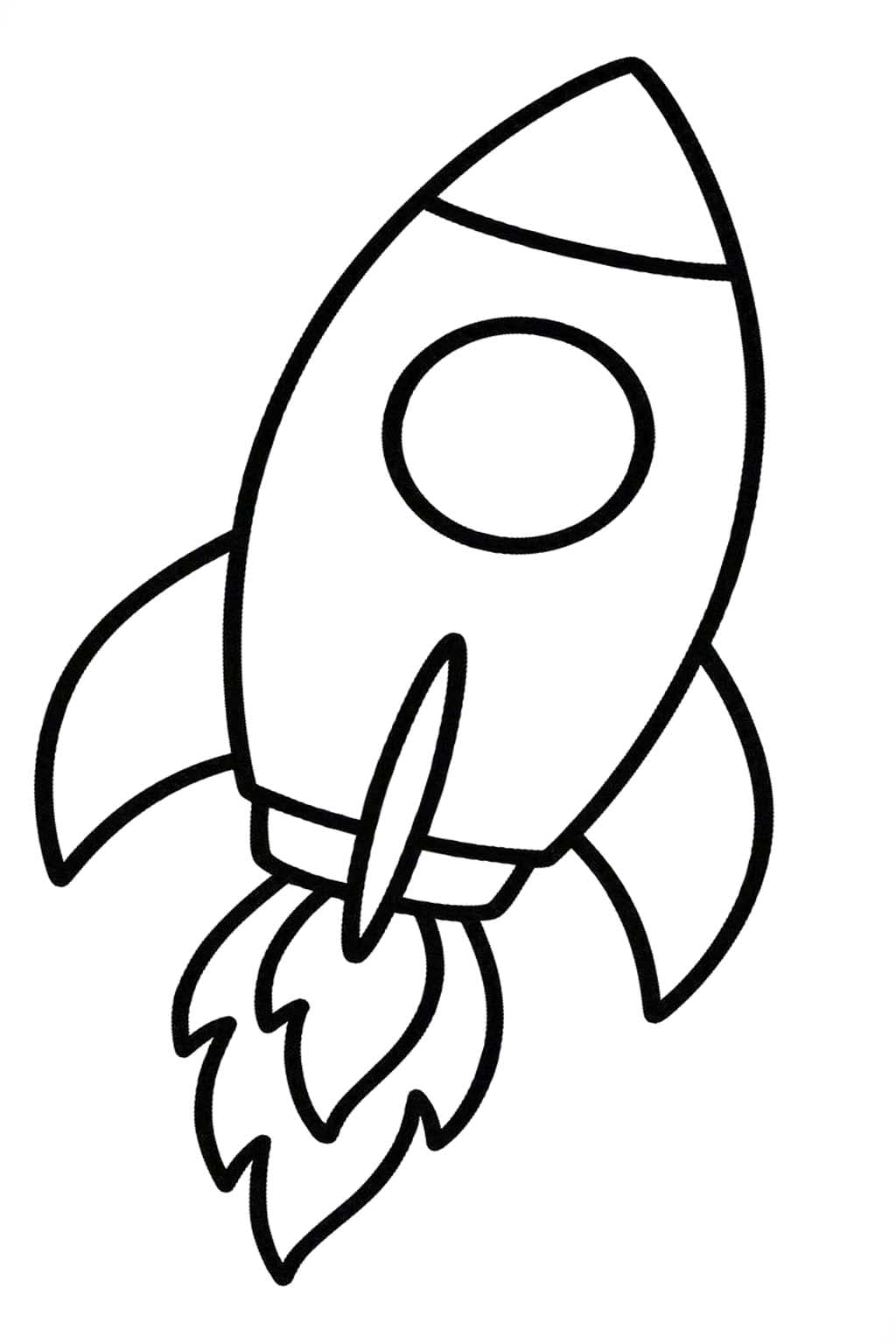 Kolorowanka Narysuj Rakieta bezpłatny wydruku