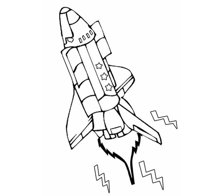 Kolorowanka Narysuj Rakieta