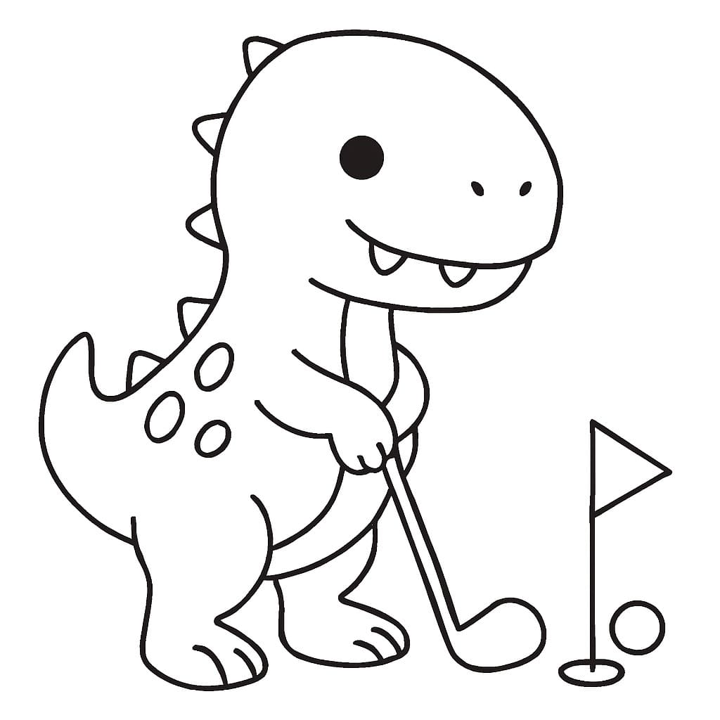 Kolorowanka Narysuj T Rex 7