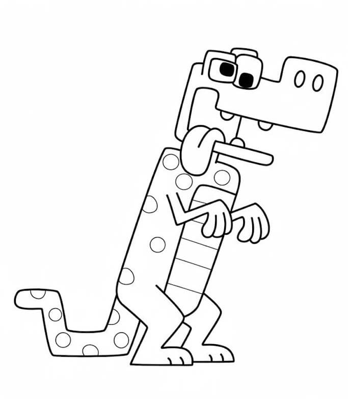 Kolorowanka Narysuj Wow Wow Wubbzy 3