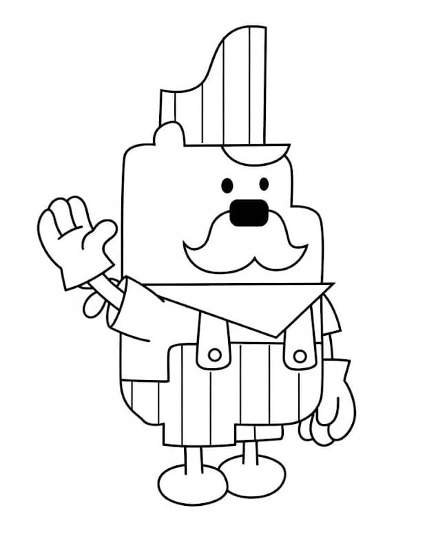 Kolorowanka Narysuj Wow Wow Wubbzy 7