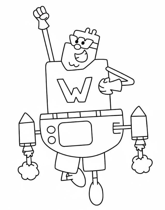 Kolorowanka Narysuj Wow Wow Wubbzy 8