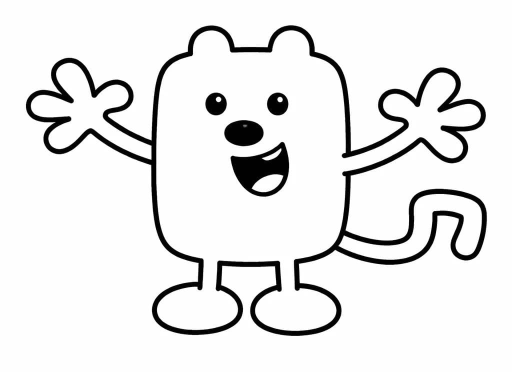 Kolorowanka Narysuj Wow Wow Wubbzy 9