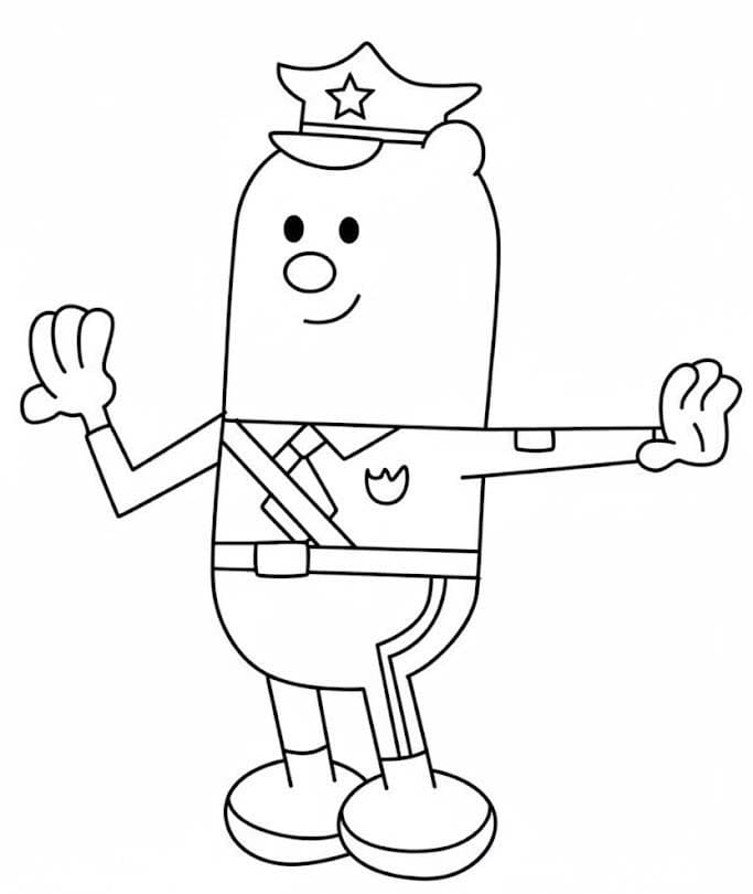 Kolorowanka Narysuj Wow Wow Wubbzy bezpłatny wydruku