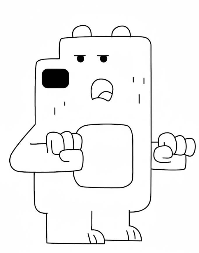 Kolorowanka Narysuj Wow Wow Wubbzy łatwy