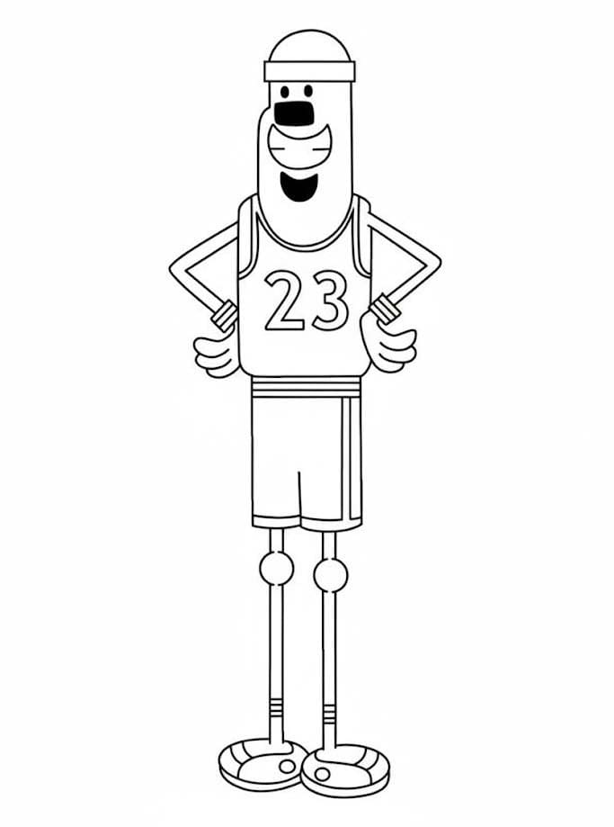 Kolorowanka Narysuj Wow Wow Wubbzy prosty