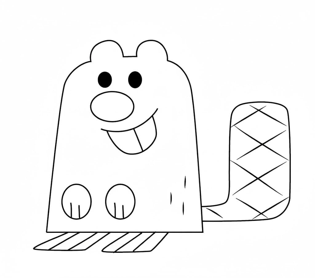 Kolorowanka Narysuj Wow Wow Wubbzy wydruku dla dzieci