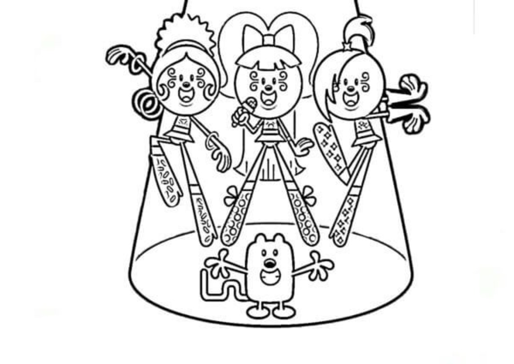 Kolorowanka Narysuj Wow Wow Wubbzy wydruku prosty