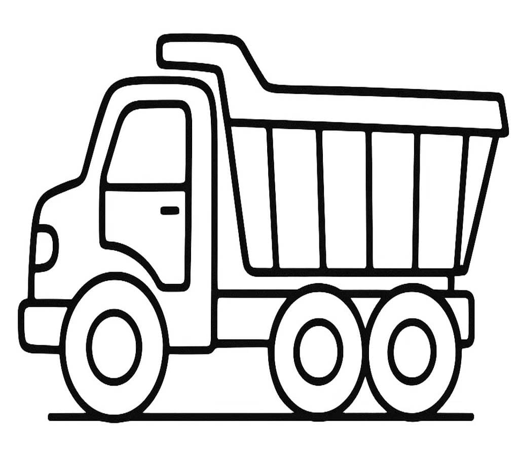 Kolorowanka Narysuj Wywrotka bezpłatny podstawowy