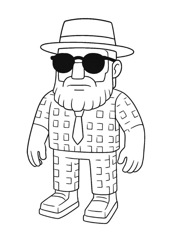 Kolorowanka Obraz Ukraść Brainrot bezpłatny wydruku