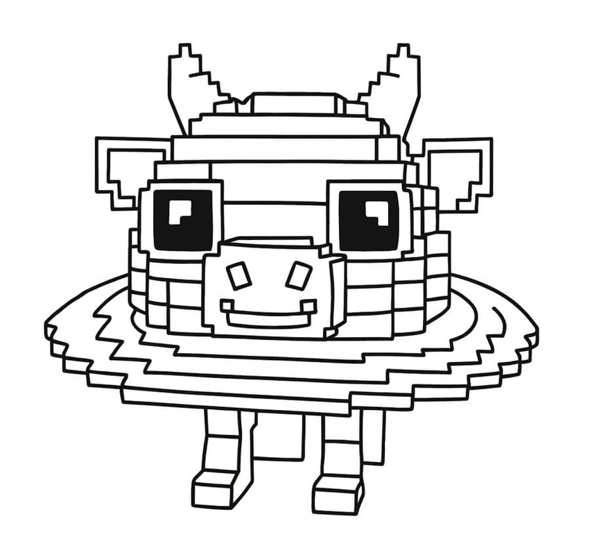 Kolorowanka Obraz Ukraść Brainrot wydruku