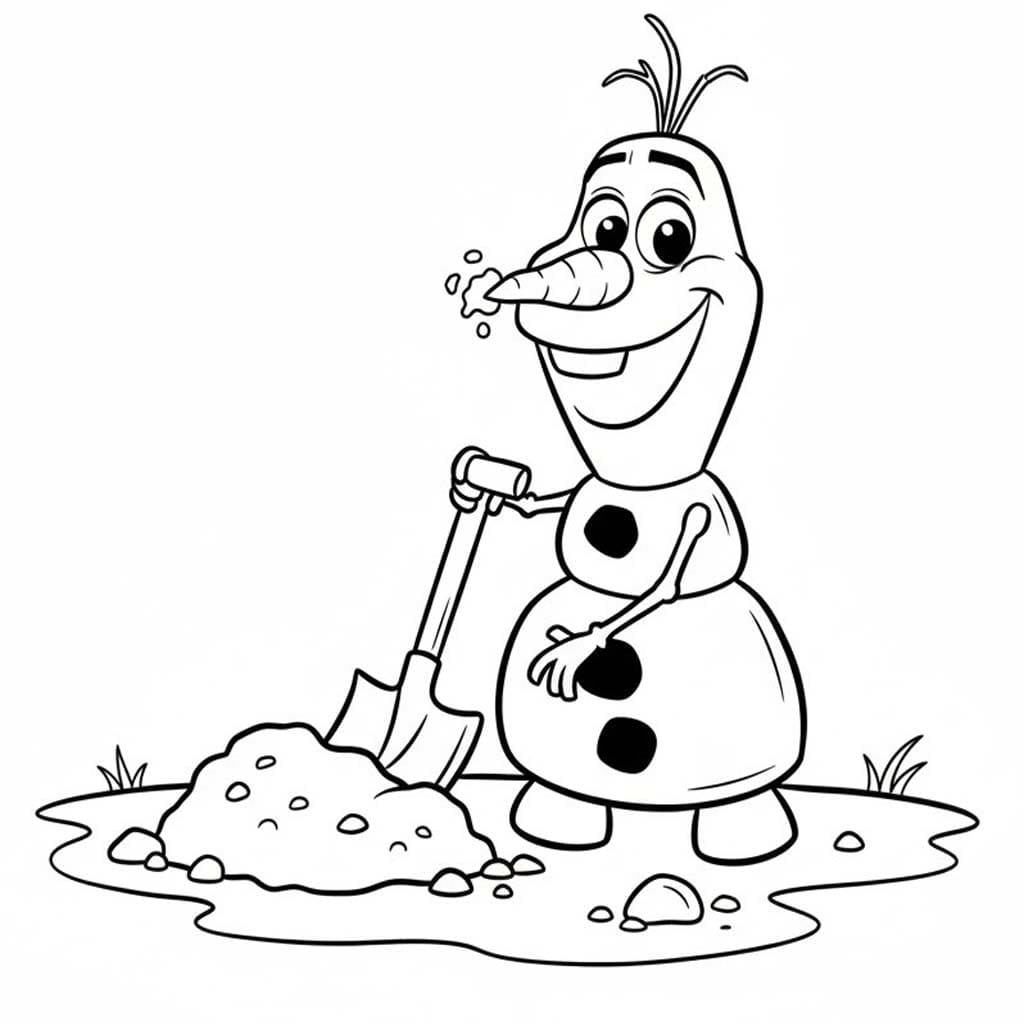 Kolorowanka Olaf bezpłatny podstawowy