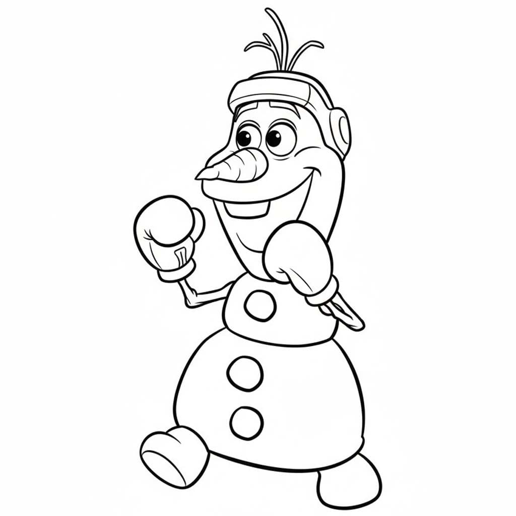 Kolorowanka Olaf bezpłatny wydruku