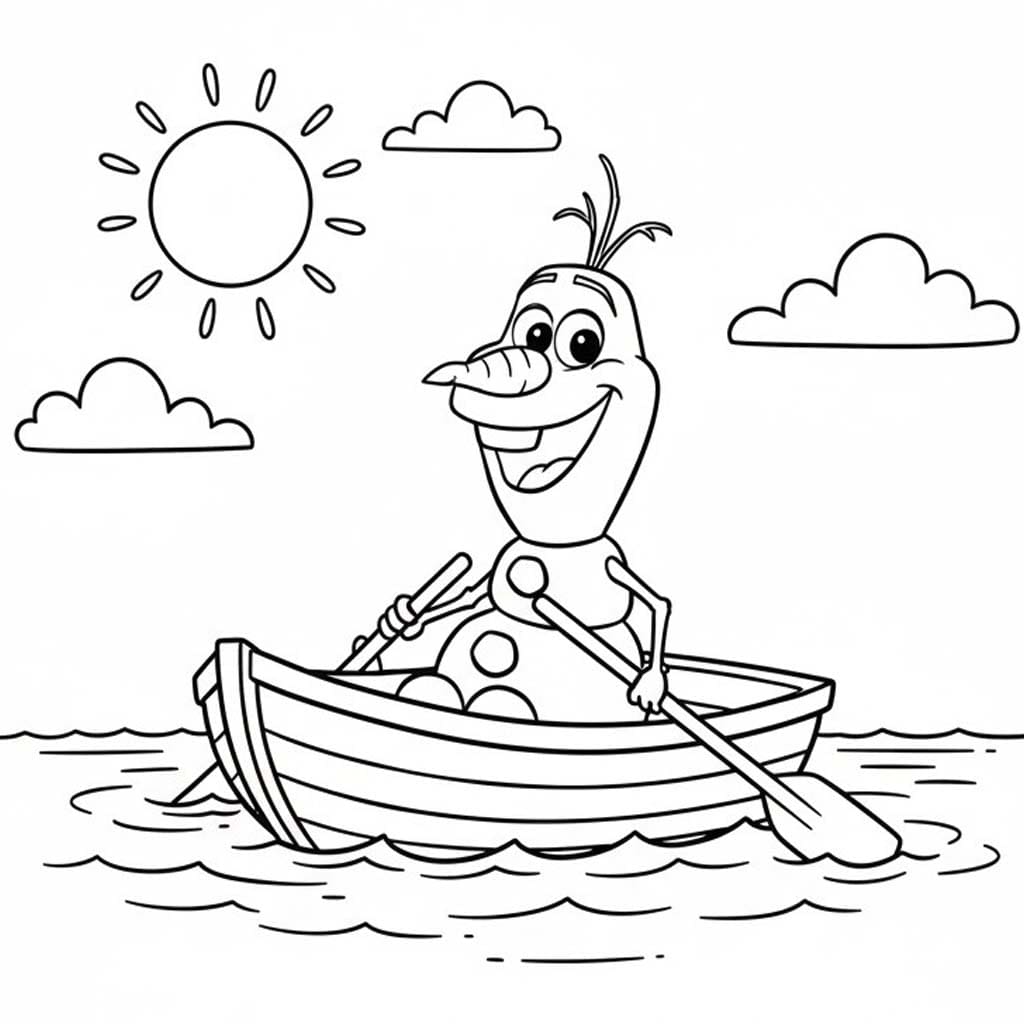 Kolorowanka Olaf bezpłatny