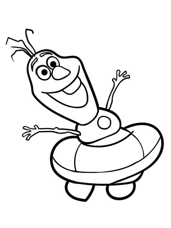 Kolorowanka Olaf wydruku łatwy