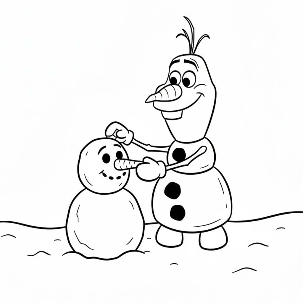 Kolorowanka Olaf wydruku