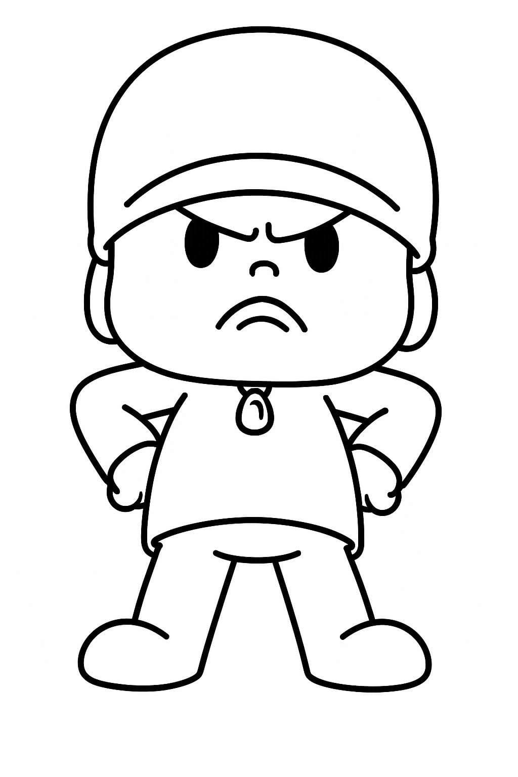 Kolorowanka Pocoyo bezpłatny podstawowy