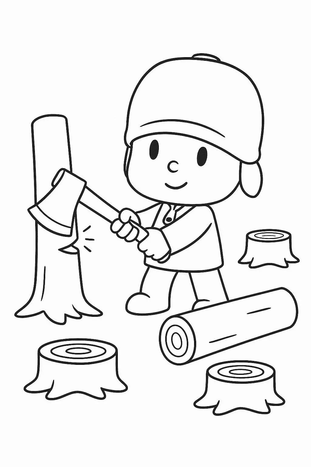 Kolorowanka Pocoyo dla dzieci