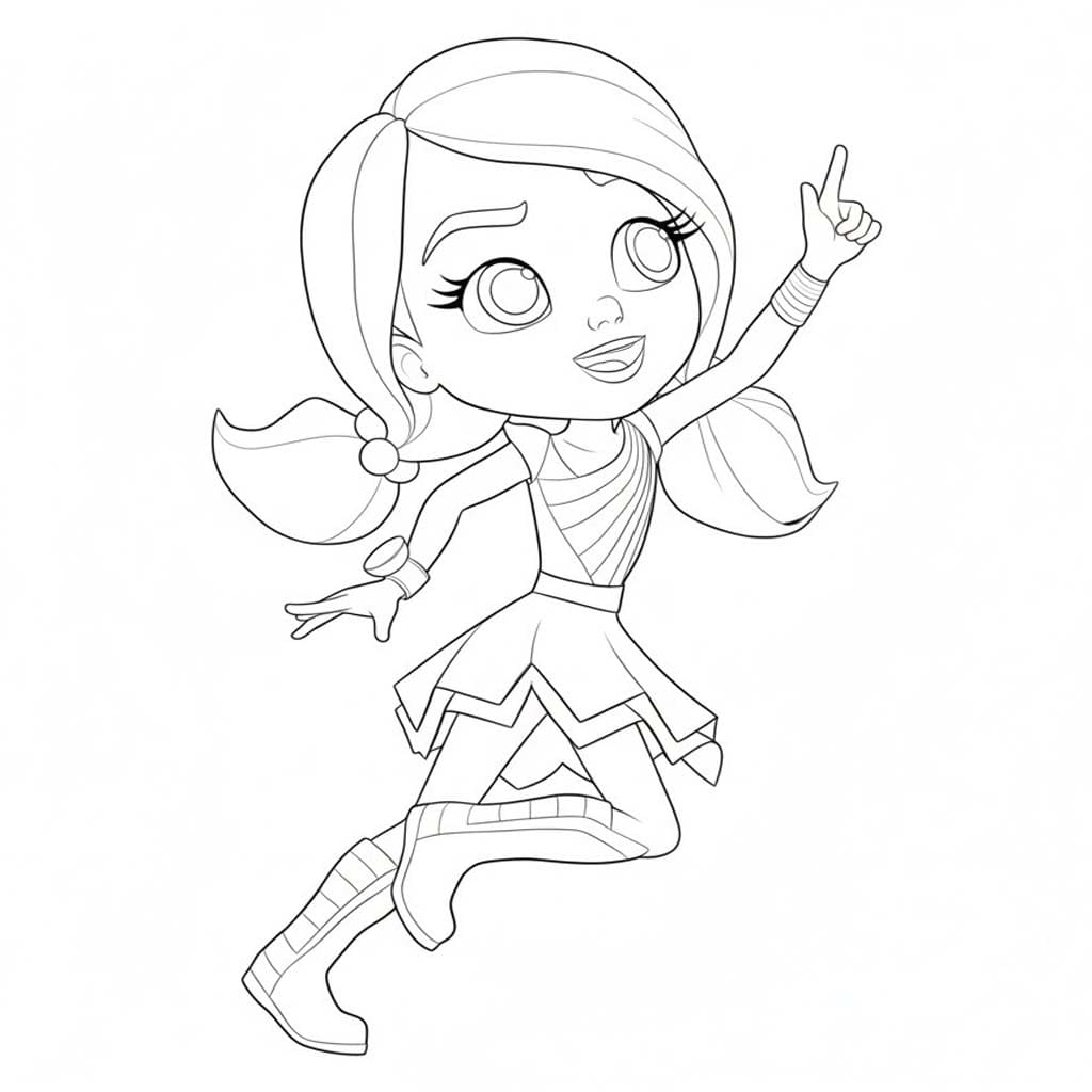 Kolorowanka Rainbow Rangers bezpłatny wydruku dla dzieci