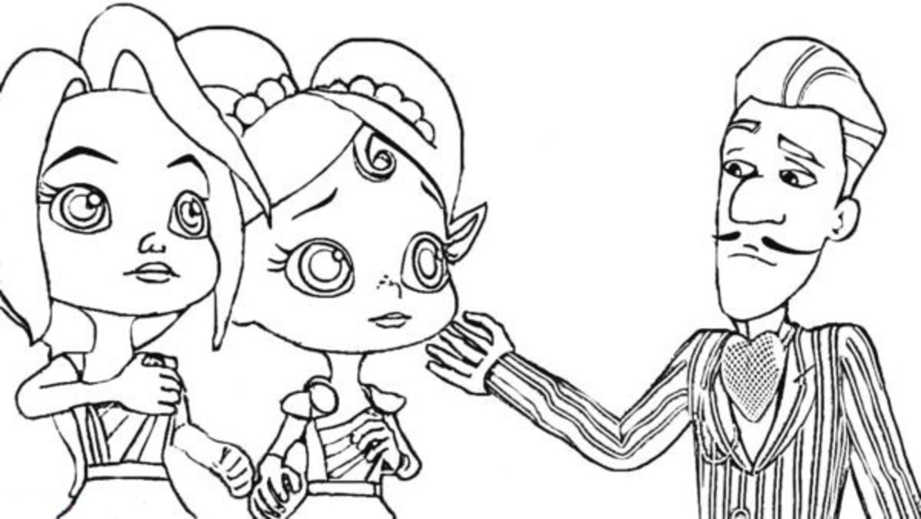 Kolorowanka Rainbow Rangers wydruku prosty