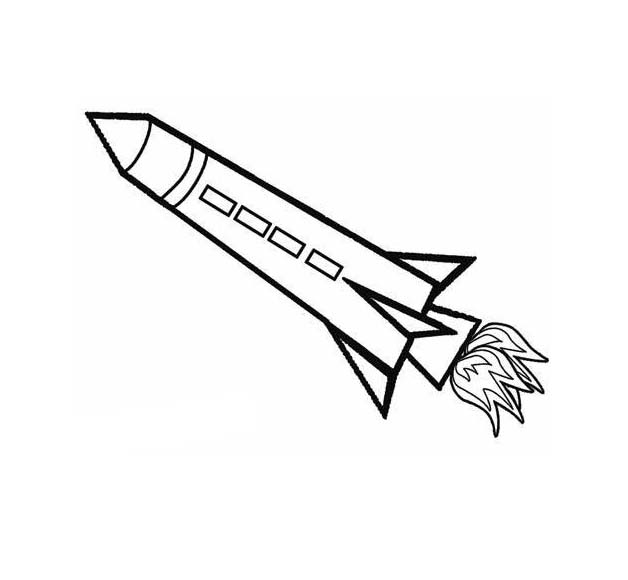 Kolorowanka Rakieta 1