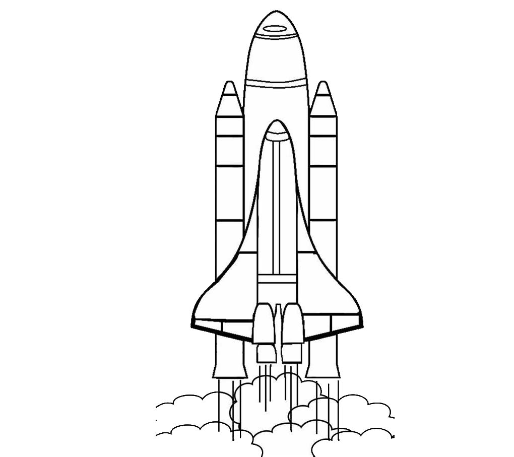 Kolorowanka Rakieta 2