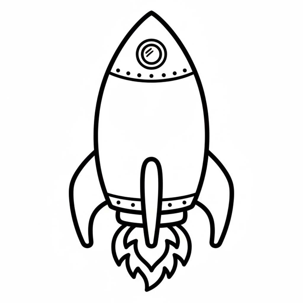 Kolorowanka Rakieta bezpłatny