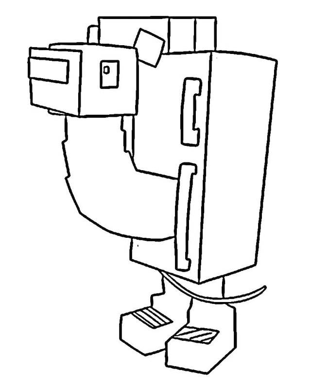 Kolorowanka Ukraść Brainrot wydruku dla dzieci