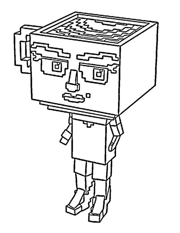 Kolorowanka Ukraść Brainrot wydruku podstawowy