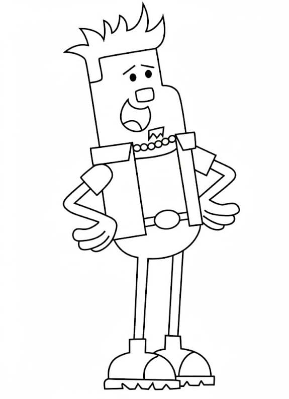 Kolorowanka Wow Wow Wubbzy wydruku dla dzieci