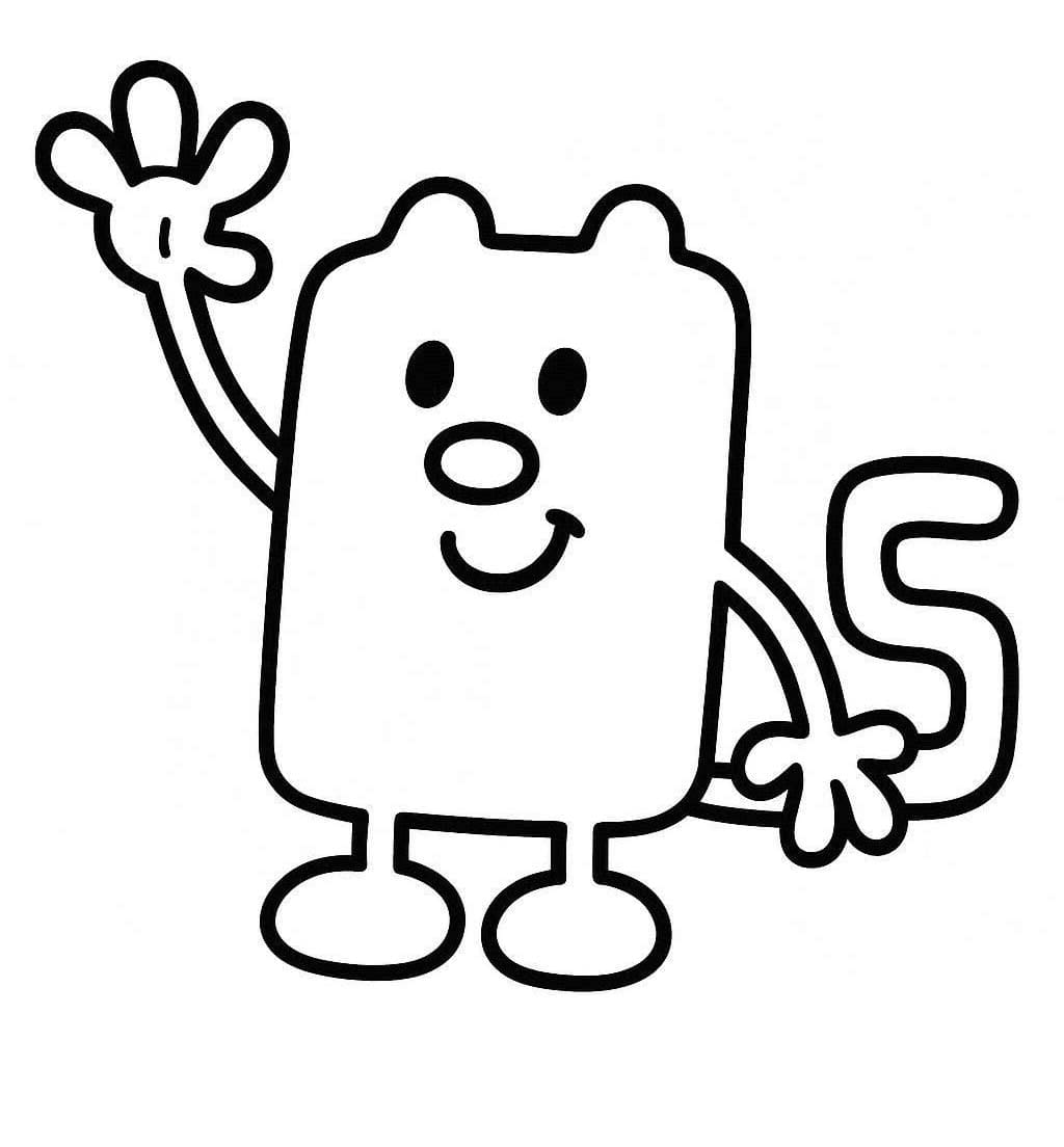 Kolorowanka Wow Wow Wubbzy wydruku prosty