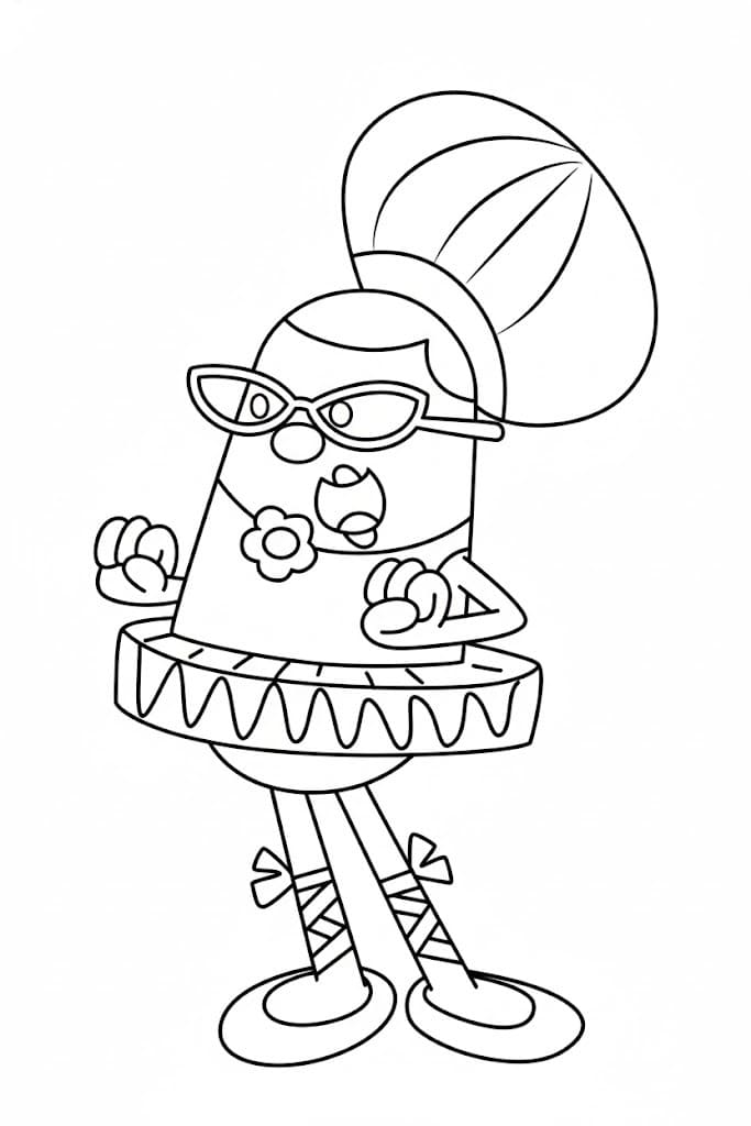 Kolorowanka Wow Wow Wubbzy wydruku