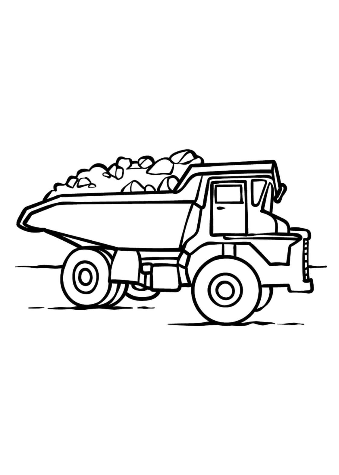 Kolorowanka Wywrotka 3