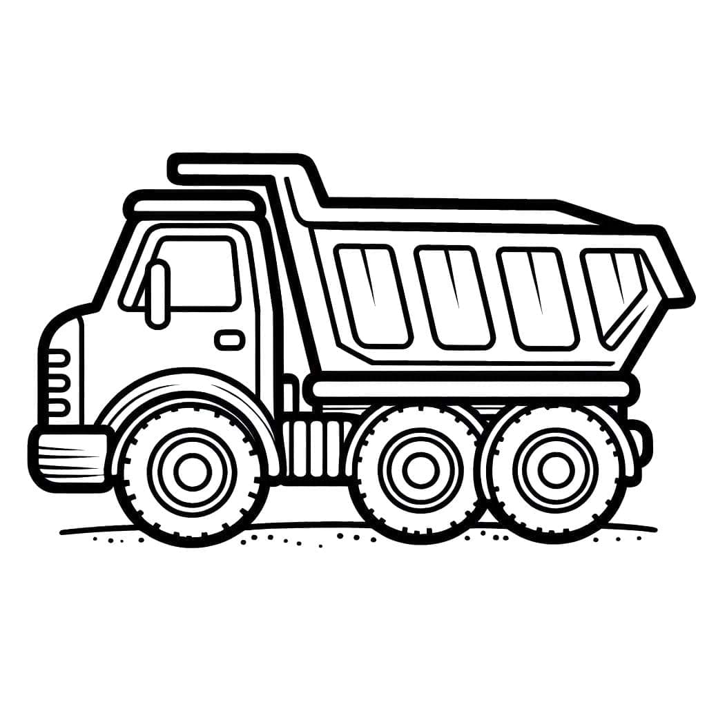 Kolorowanka Wywrotka bezpłatny dla dzieci