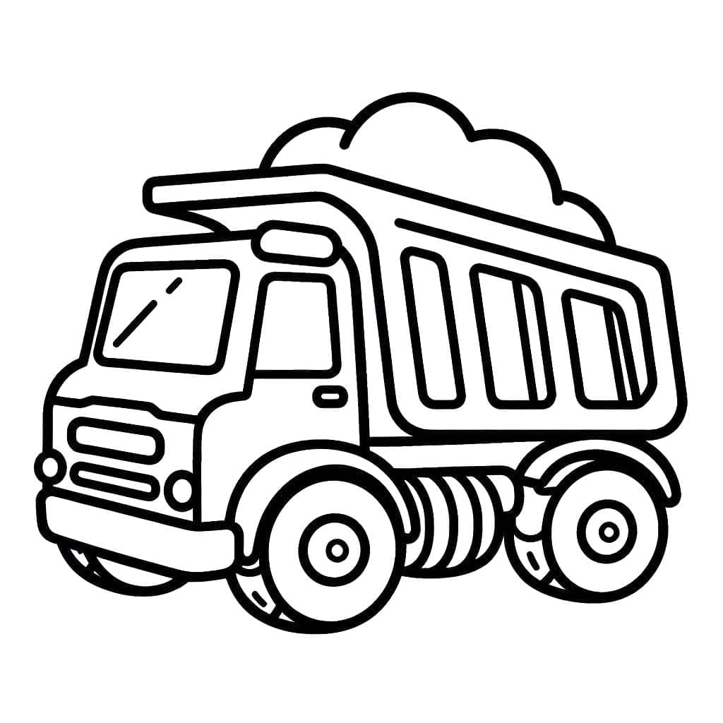 Kolorowanka Wywrotka bezpłatny podstawowy