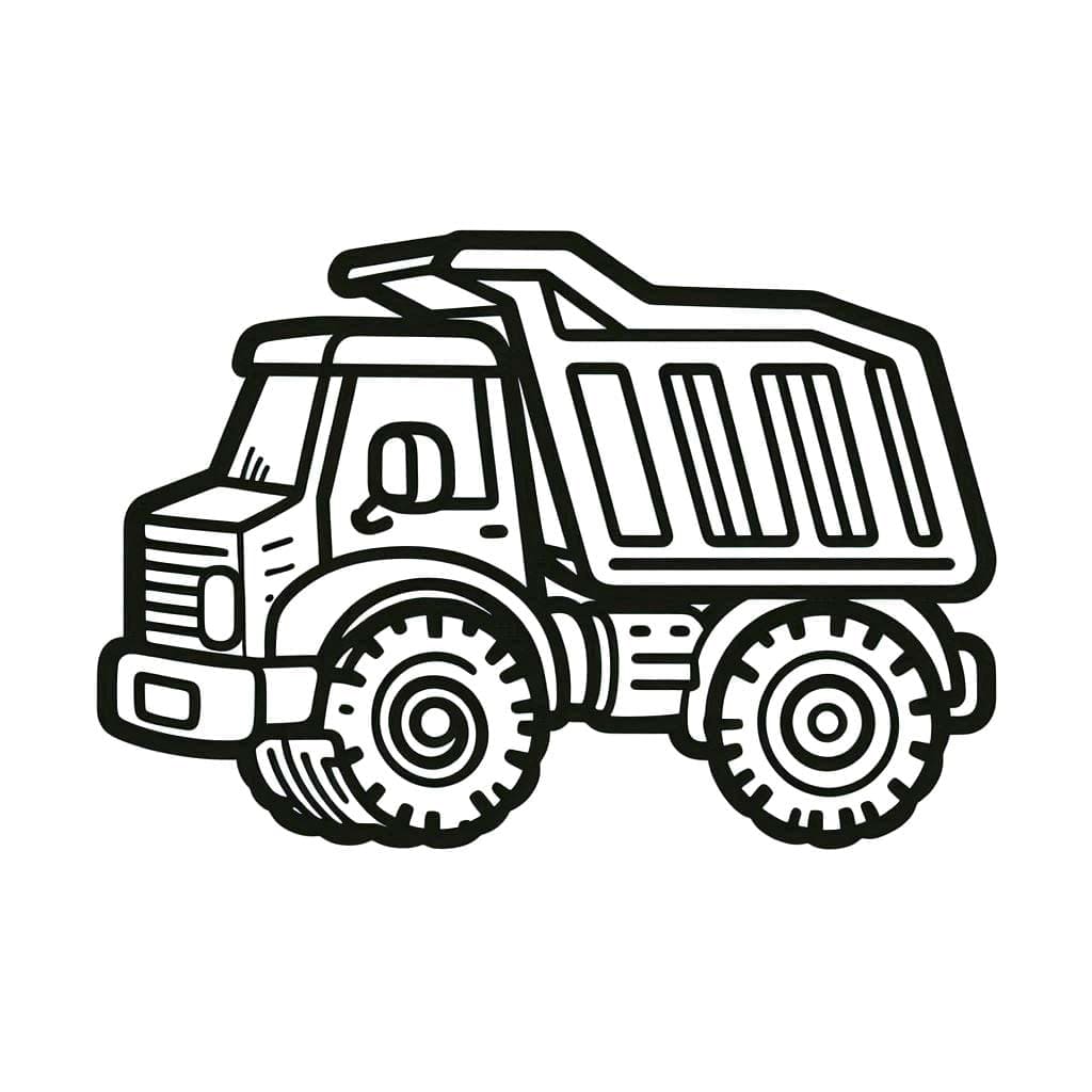 Kolorowanka Wywrotka bezpłatny wydruku dla dzieci