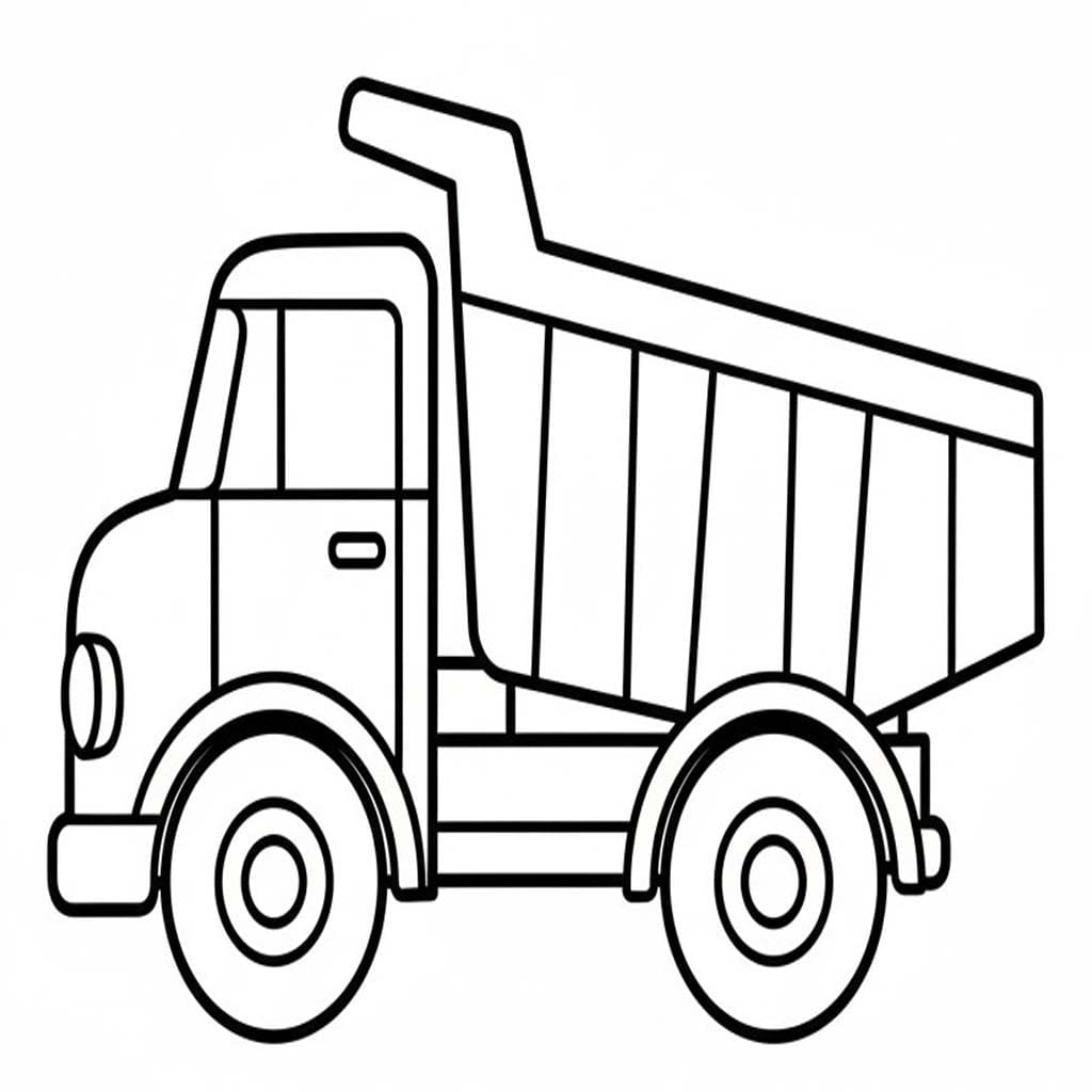 Kolorowanka Wywrotka bezpłatny wydruku