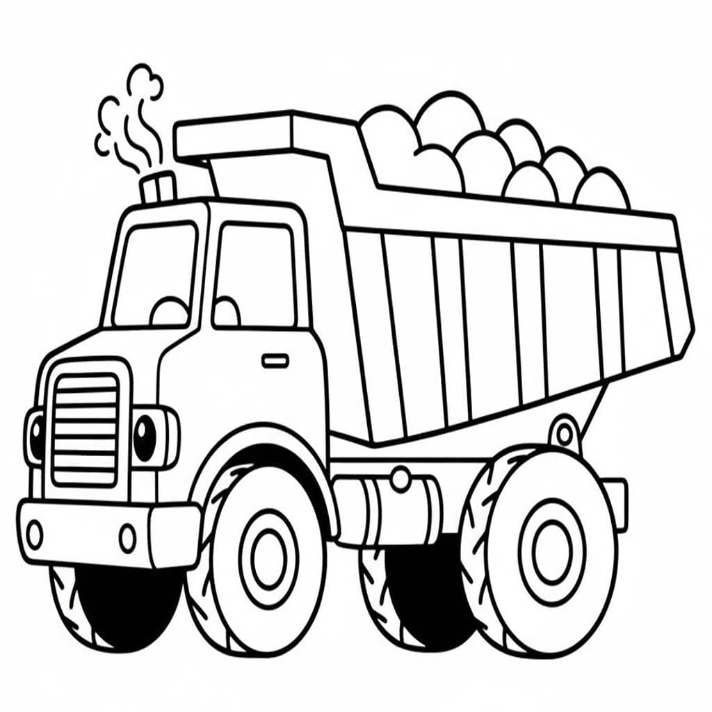 Kolorowanka Wywrotka bezpłatny