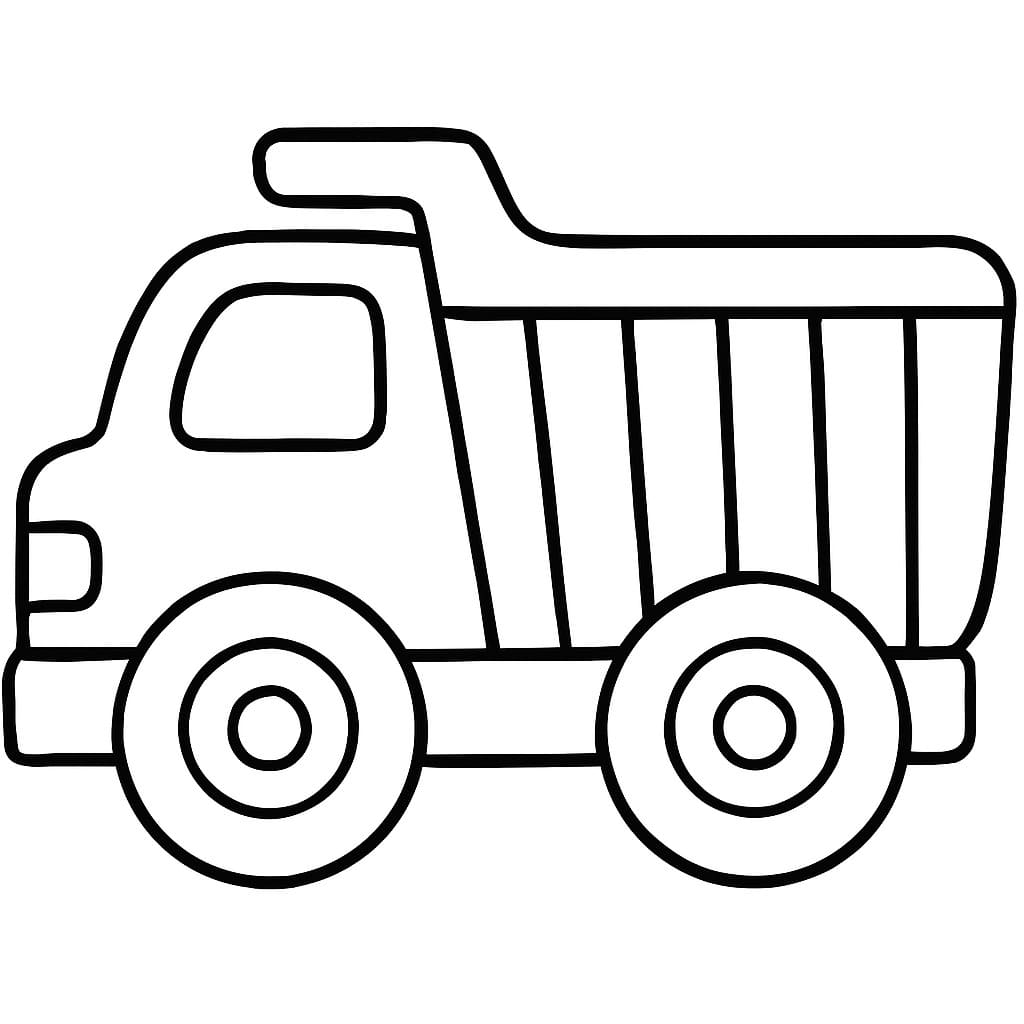 Kolorowanka Wywrotka wydruku podstawowy