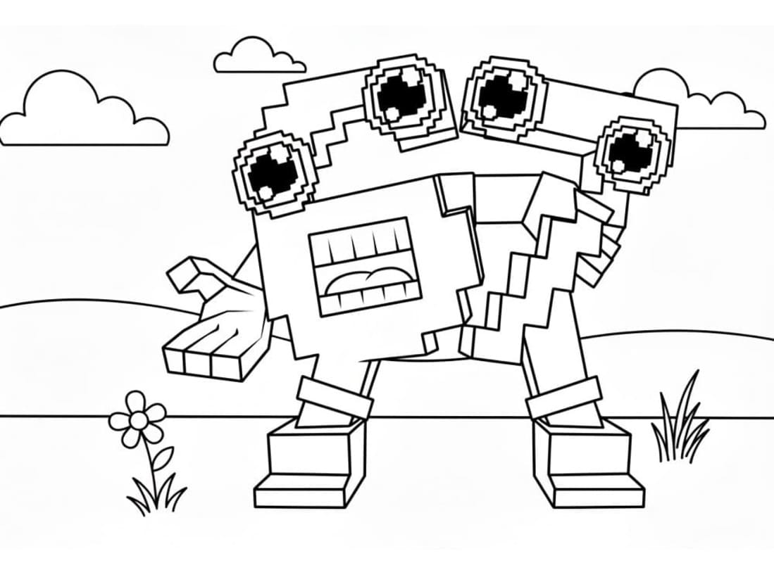 Kolorowanka 67 Brainrot bezpłatny podstawowy