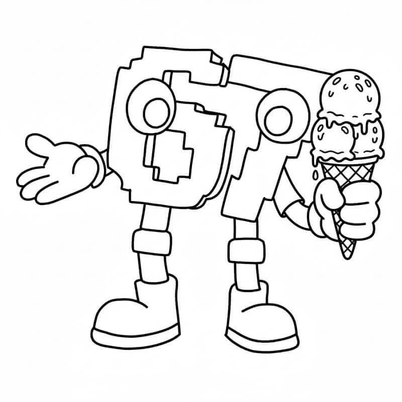 Kolorowanka 67 Brainrot bezpłatny prosty