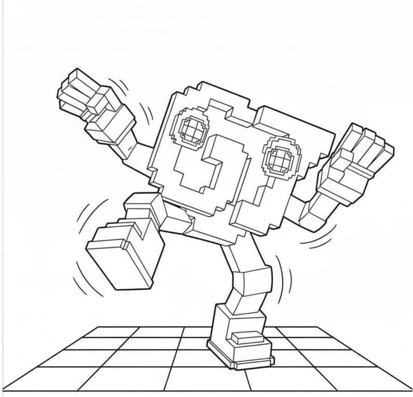 Kolorowanka 67 Brainrot bezpłatny wydruku podstawowy