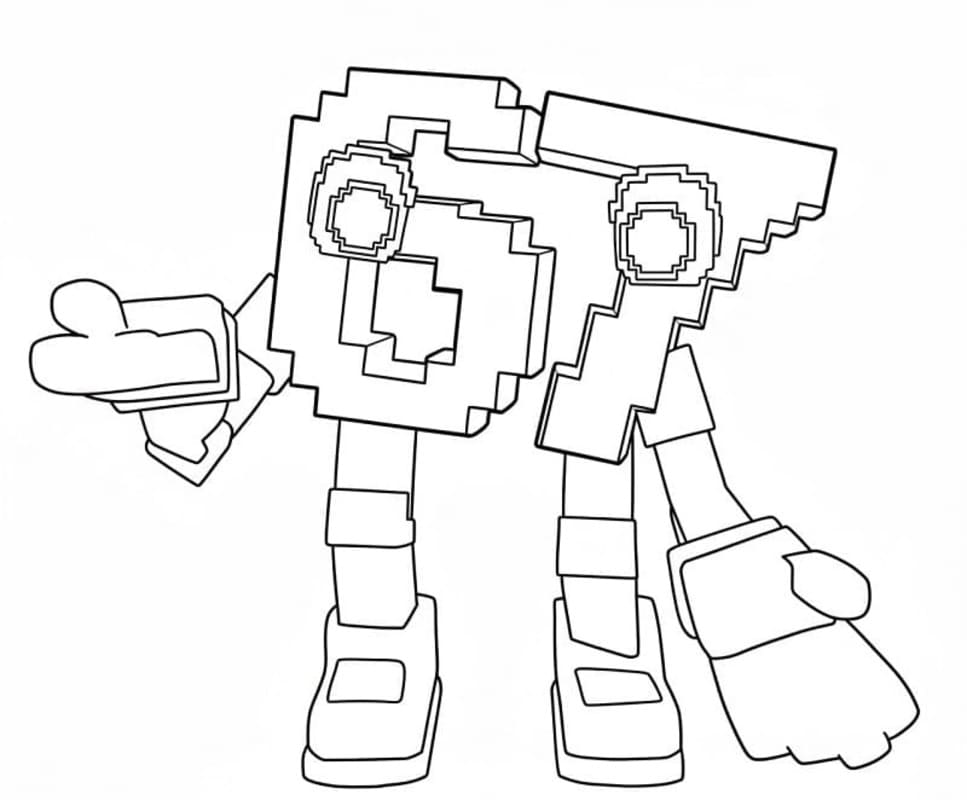 Kolorowanka 67 Brainrot bezpłatny wydruku prosty