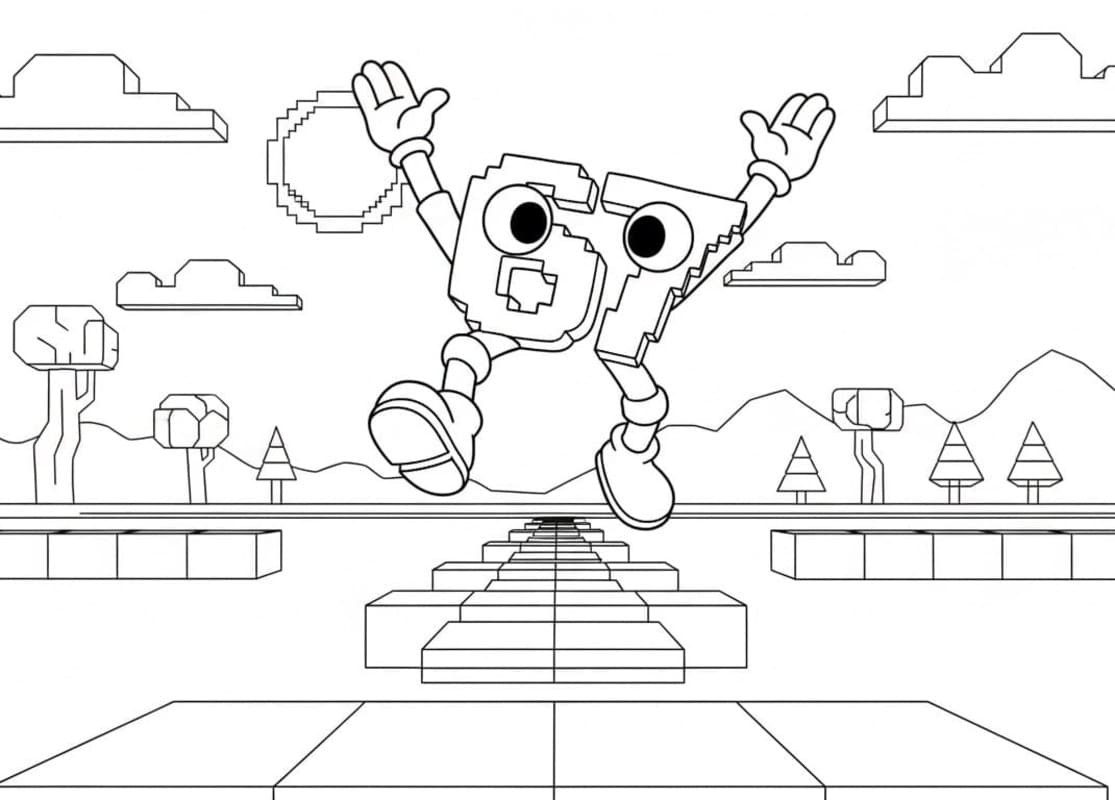 Kolorowanka 67 Brainrot dla dzieci