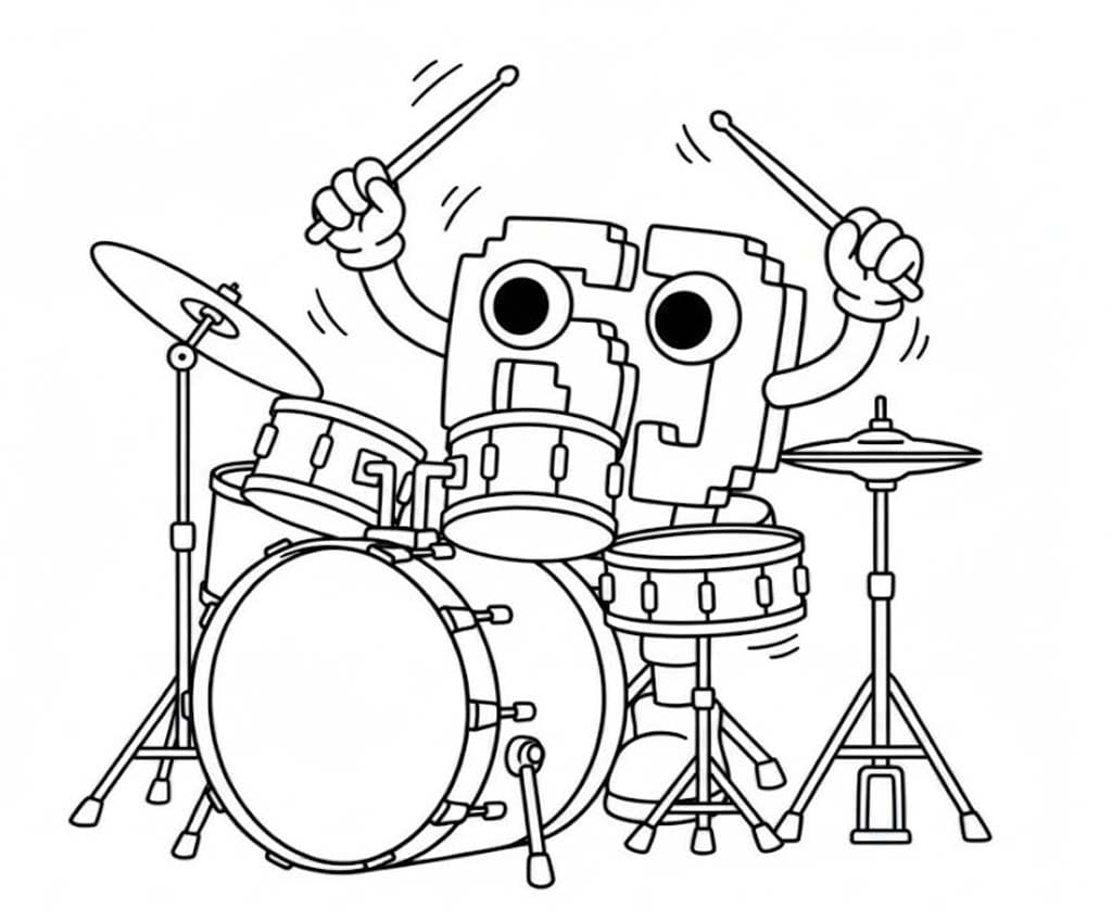 Kolorowanka 67 Brainrot wydruku