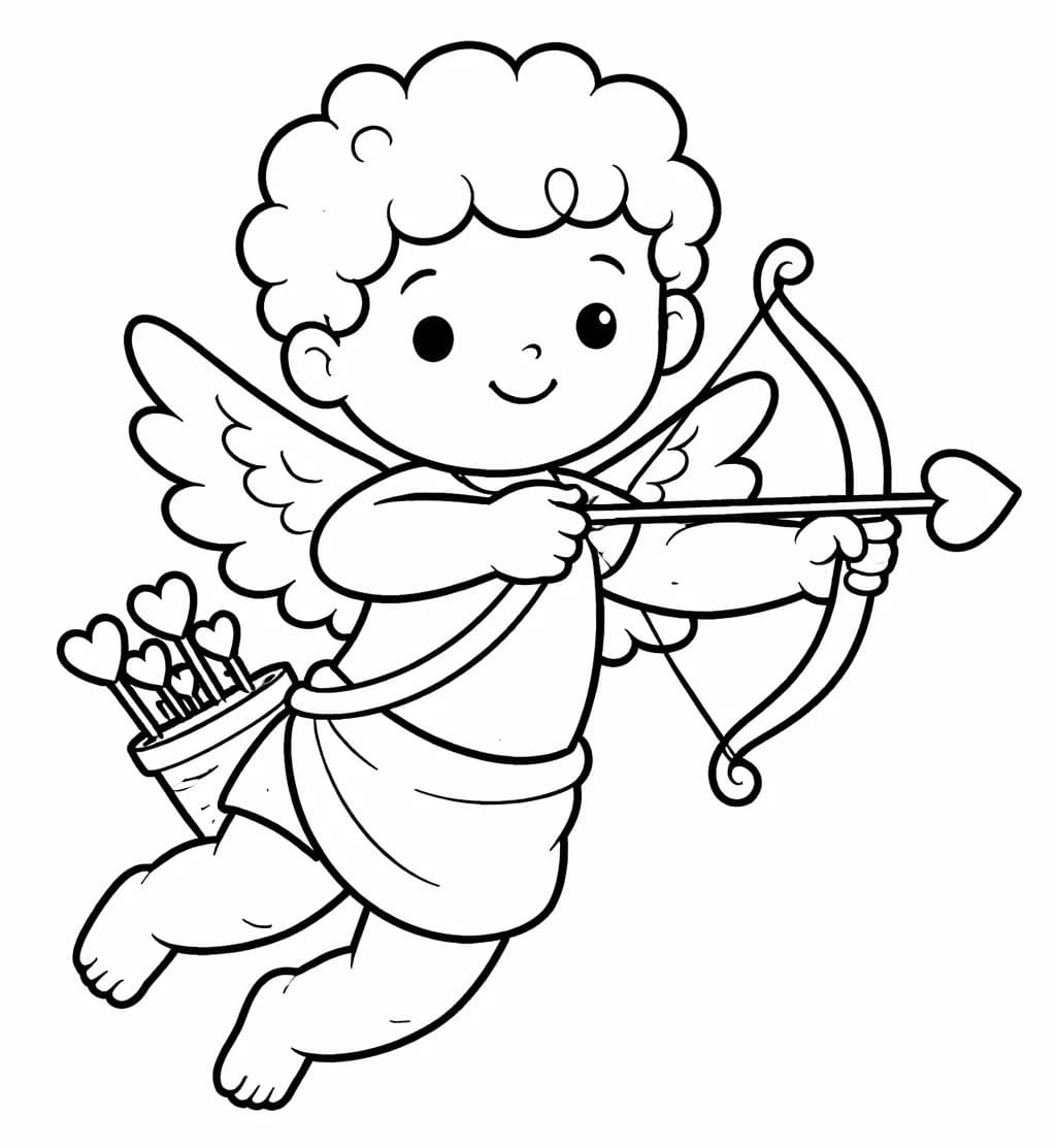 Kolorowanka Amorek bezpłatny dla dzieci