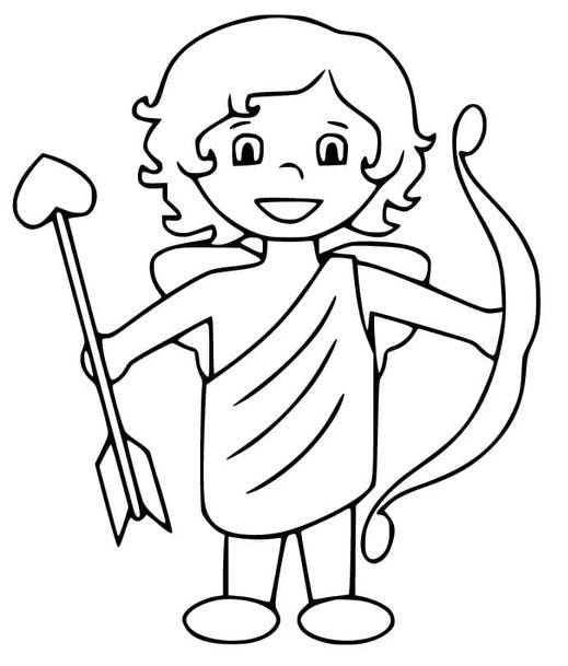 Kolorowanka Amorek bezpłatny podstawowy