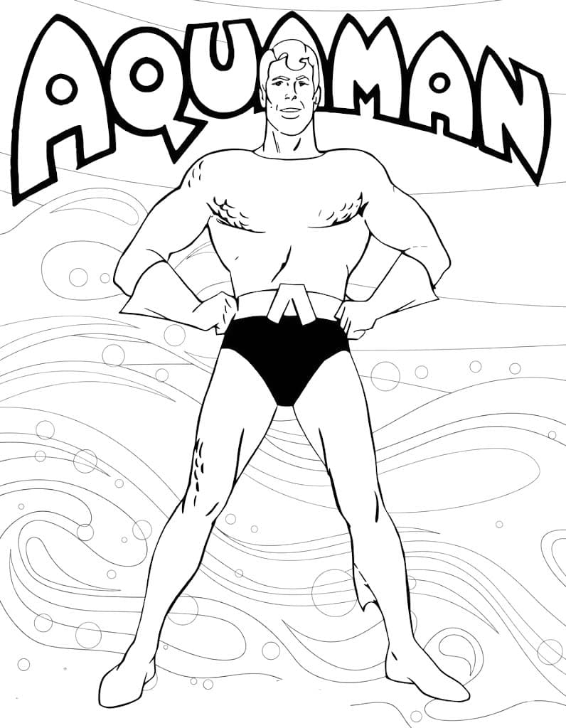 Kolorowanka Aquaman dla dzieci