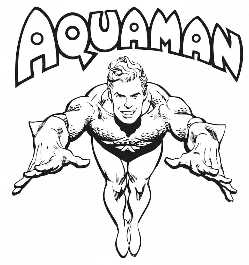 Kolorowanki Aquaman