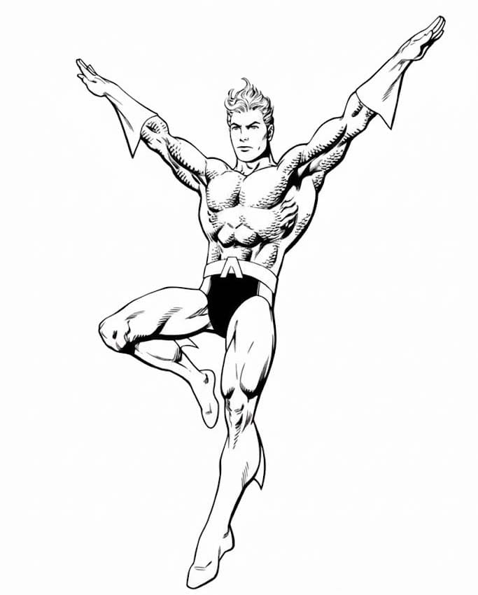 Kolorowanka Aquaman wydruku